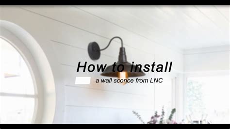 how to install wall sconce without junction box|how to install a sconce.